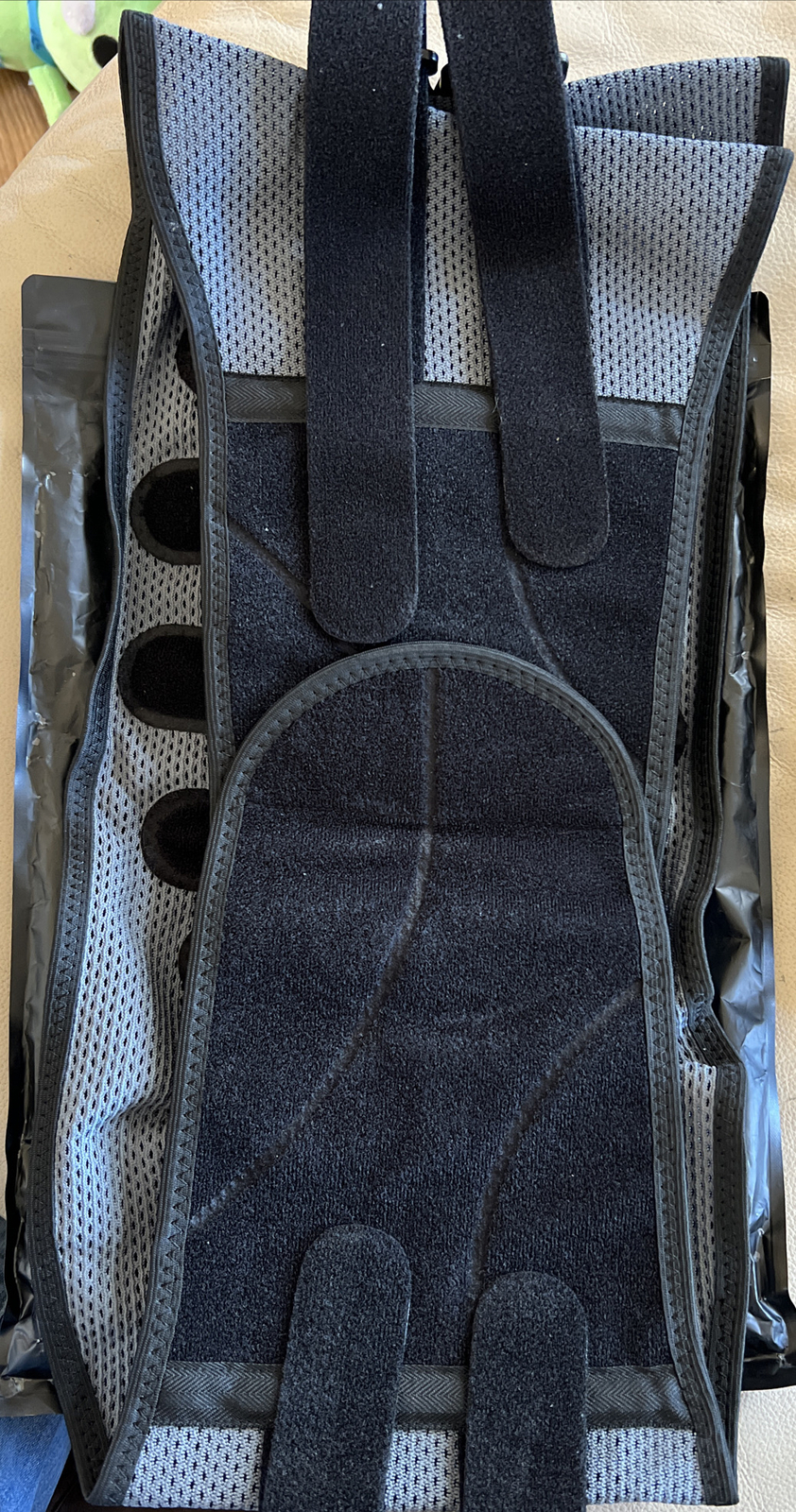 Neenca Waist Support Sports Series Black/ Gray Size XL