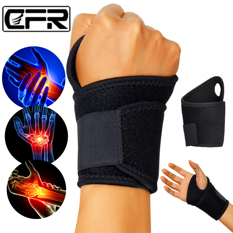 Copper Wrist Support Brace Compression Gloves Carpal Tunnel Hand Arthritis Strap