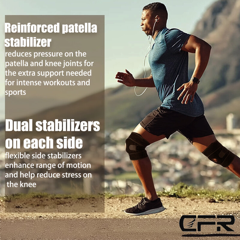 Knee Support Compression Open Patella Brace Joint Pain Relief Workout Sport Gym