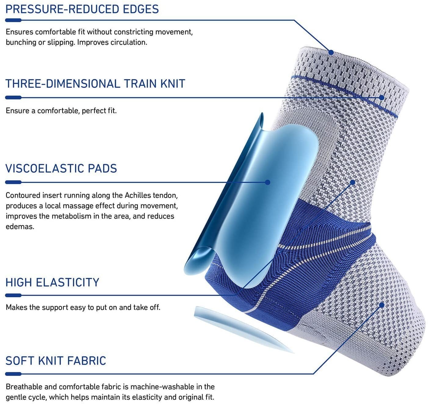 Bauerfeind AchilloTrain Size 3 Right Ankle Achilles Brace Support Talus Anklebon