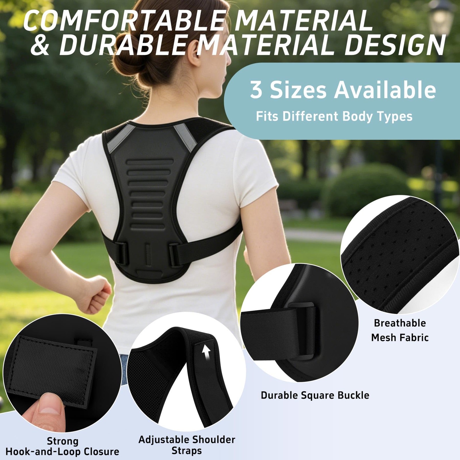 Posture Corrector for and Men Upper Back Brace Straightener Scoliosis Instant…