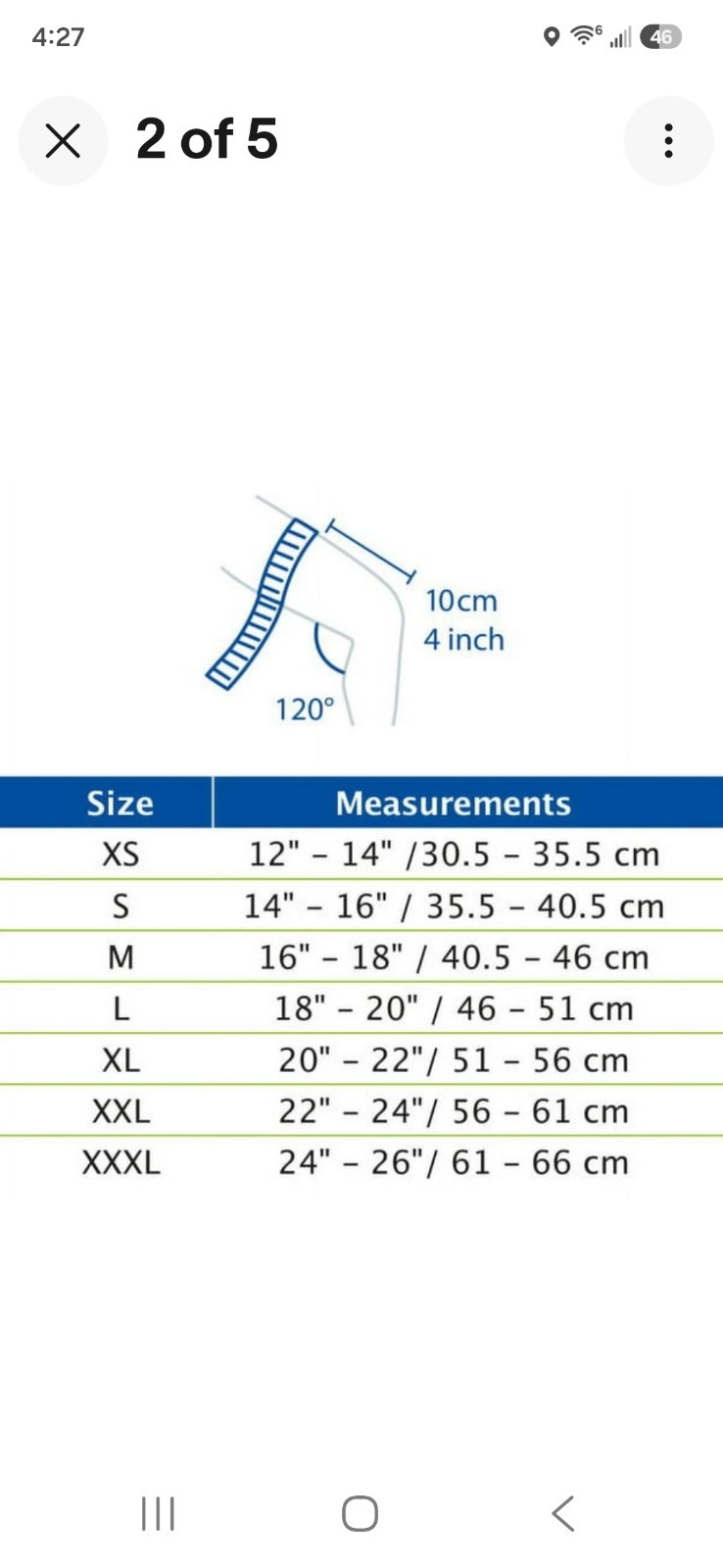 DonJoy Reaction WEB Knee Support Size XXXL Right Lightweight Flexibility