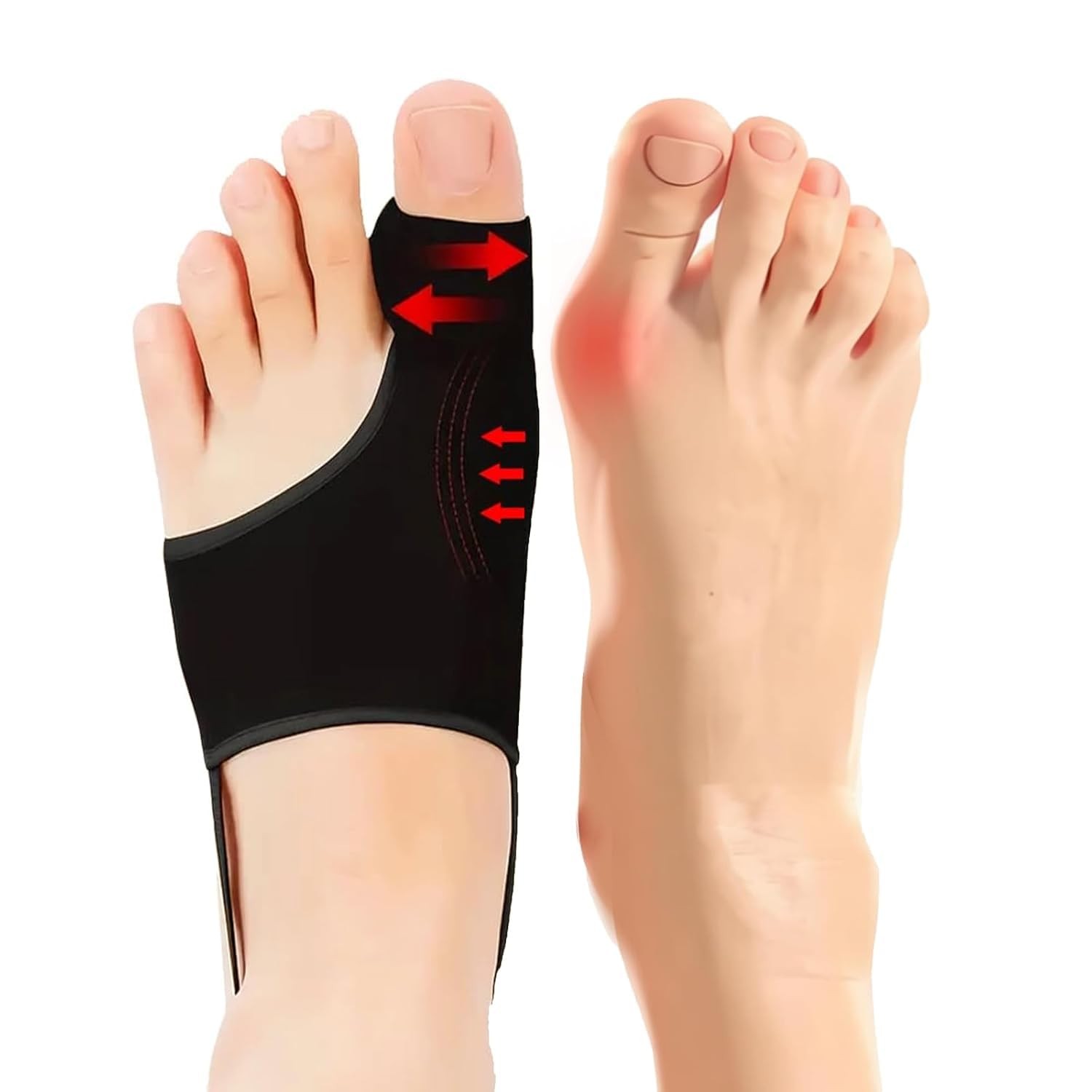 DorkTees 2PCS Bunion Corrector for Women & Men, Big Toe Straightener with Adjust