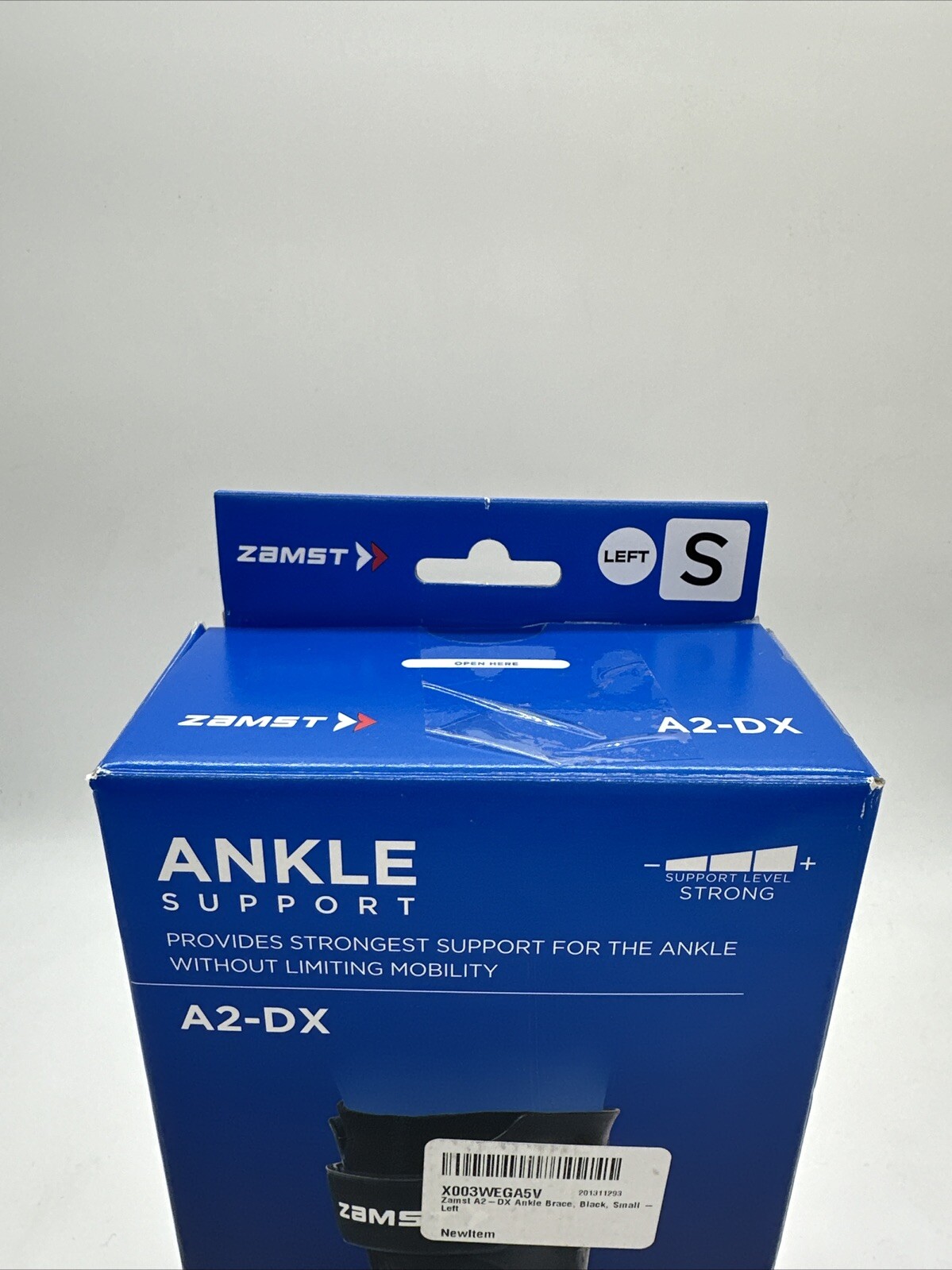 Zamst A2-DX Strong Ankle Stabilizer Brace W/Three Way Support Left Foot Small
