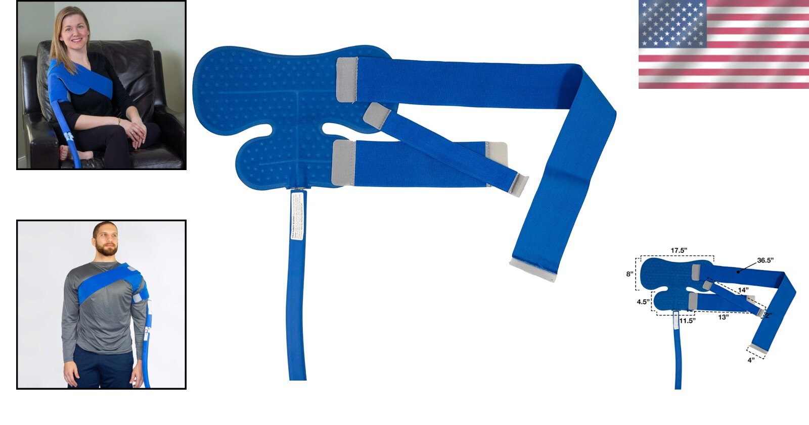 Adjustable Polar Active Ice Shoulder and Upper Arm Pad – Cooling Relief Solution