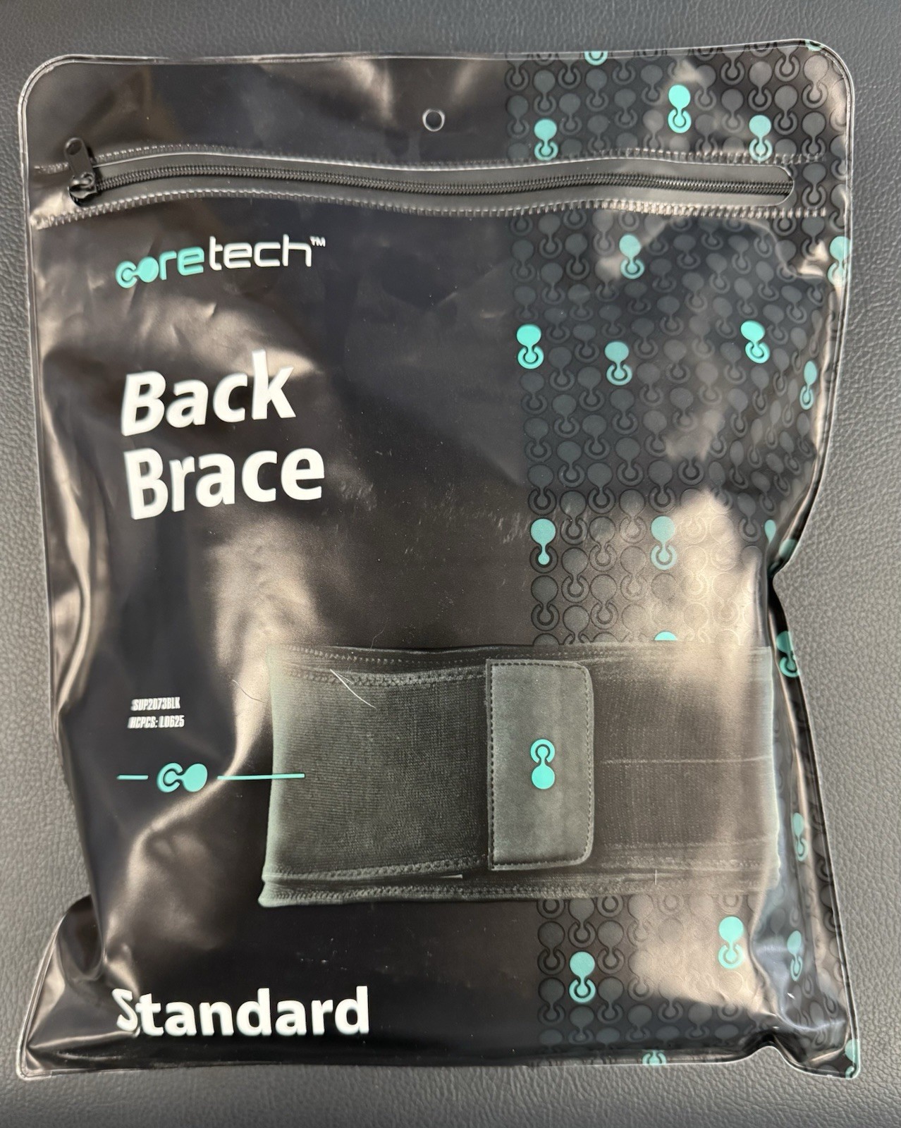 coretech 625 Back Brace SUP2073BLKL Fits STANDARD Waist Sizes 26″ – 44″ Pain NEW
