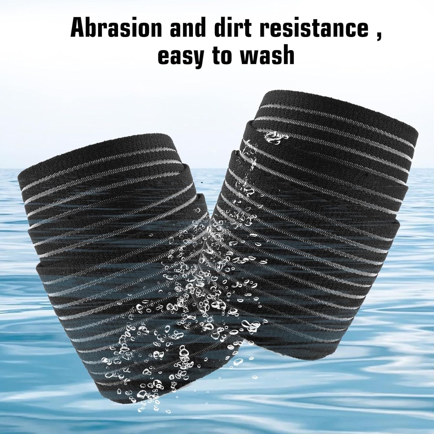 Black Thigh Compression Sleeve – 360° Support for Injury Recovery & Performance