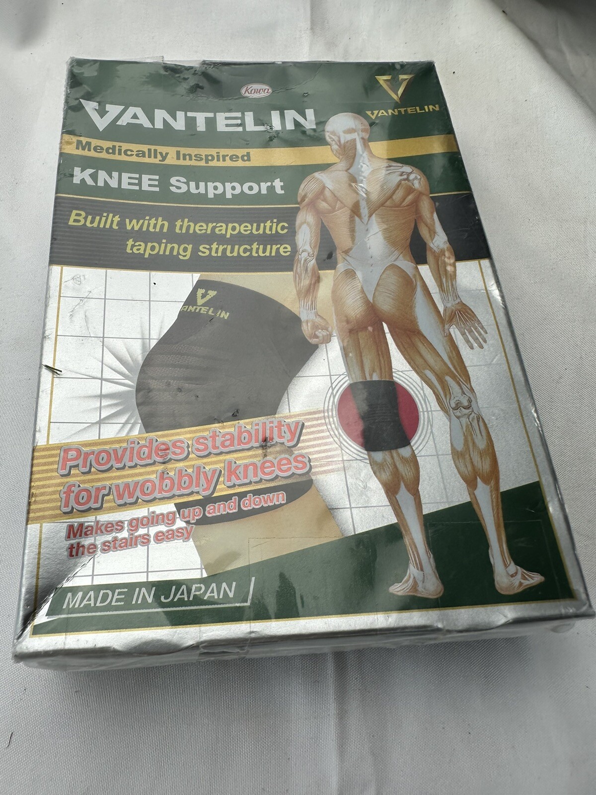 Kowa Vantelin Supporter for Knee Size M Black Medically Inspired Therapeutic