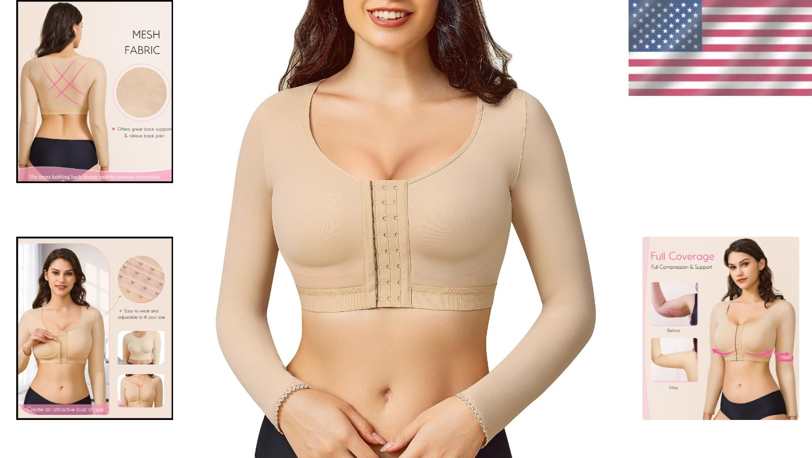 Invisible Arm Slimming Shapewear | Supportive Bra for Post Surgery Recovery