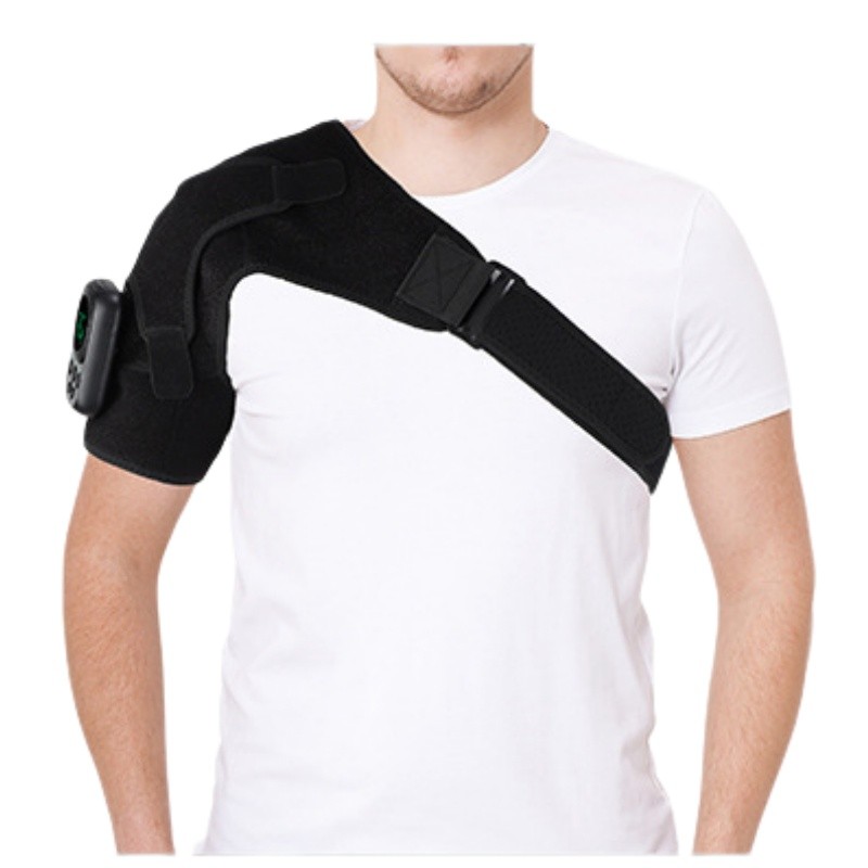 USB Heated Shoulder Brace Heating Muscle Massage Support Knee Back Massager Pads