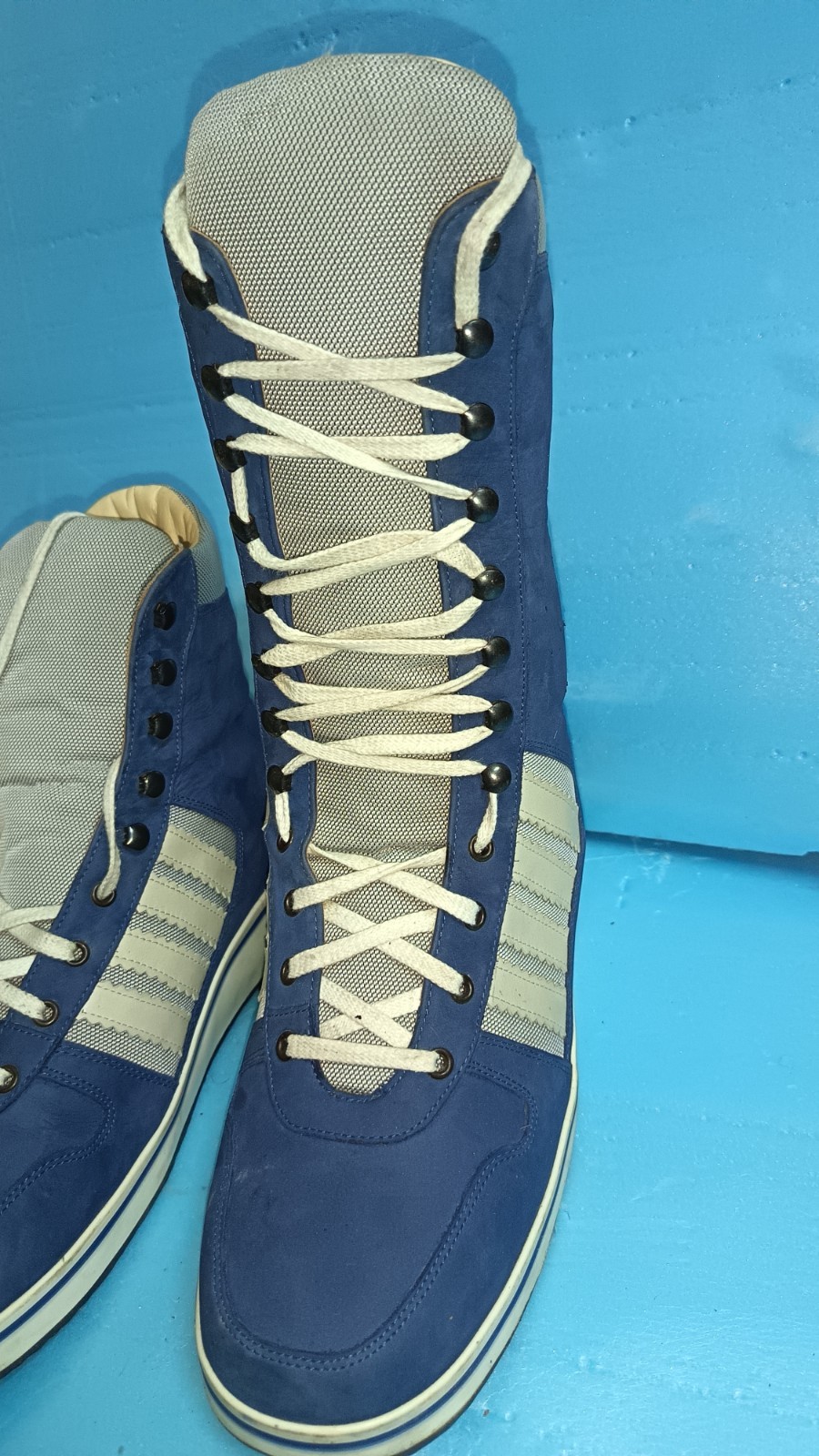 Herzer German Custom Orthopedic Boot Genuine Leather Amputee Prosthetic Blue R