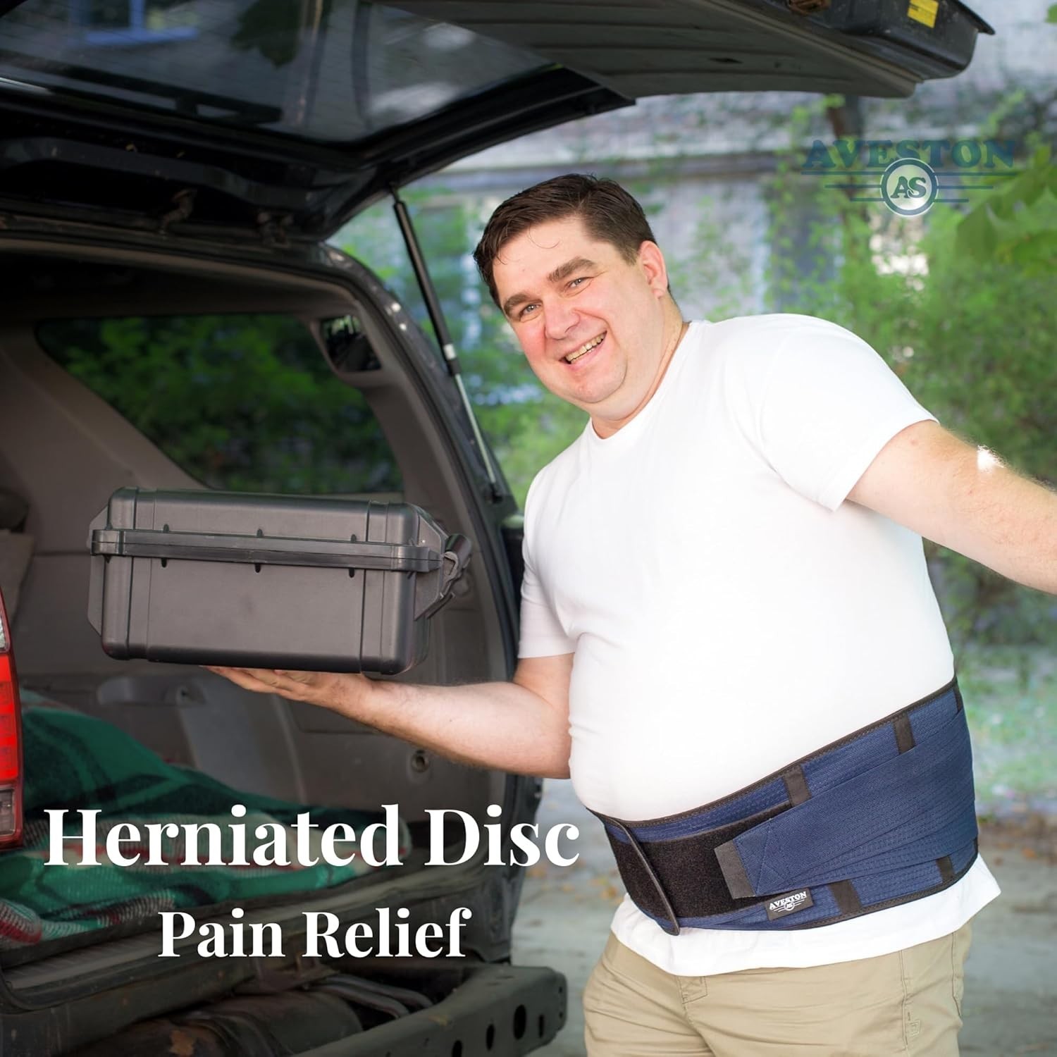 Back Support Lower Back Brace Navy XL