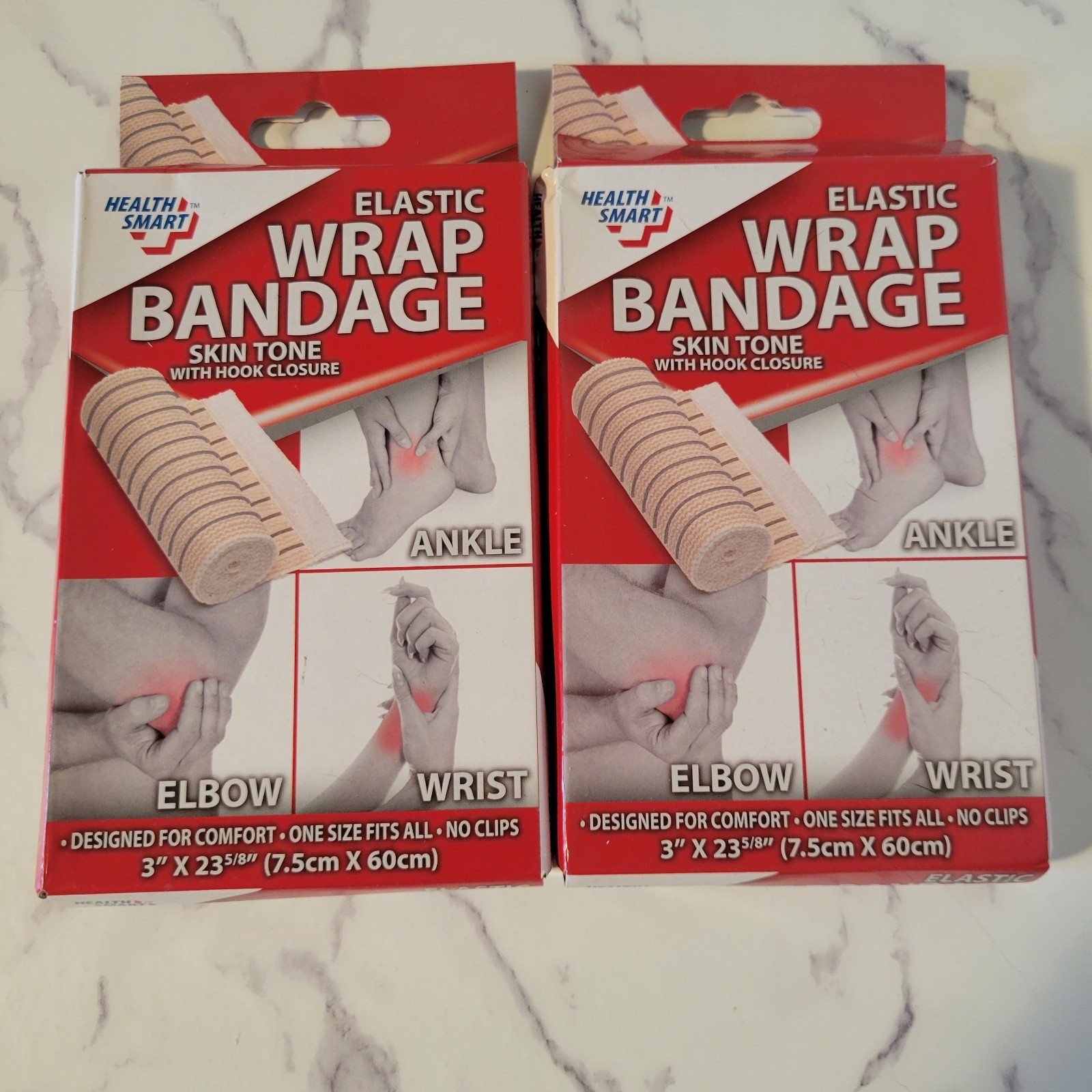 2 H Health Smart Elastic Wrist Ankle and Elbow Support Wrap