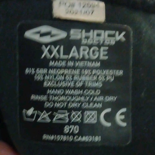 Shock Doctor 870 Size XXLarge (2XL) Knee Brace Support Black NO BOX