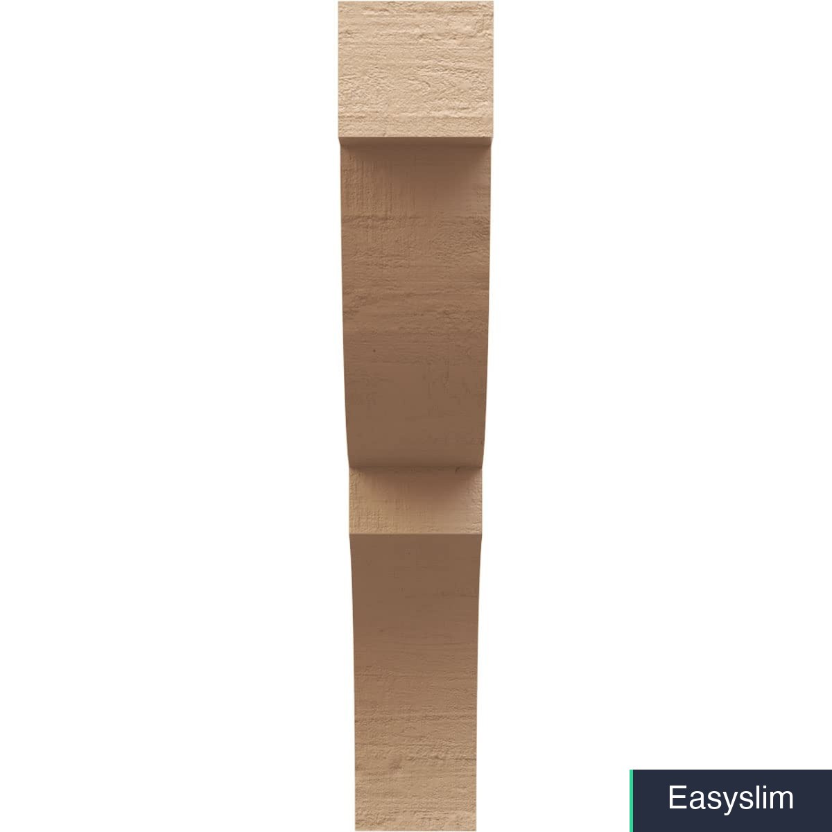 Rough Cedar Faux Wood Knee Brace Architectural 3W 14D 18H Primed Tan