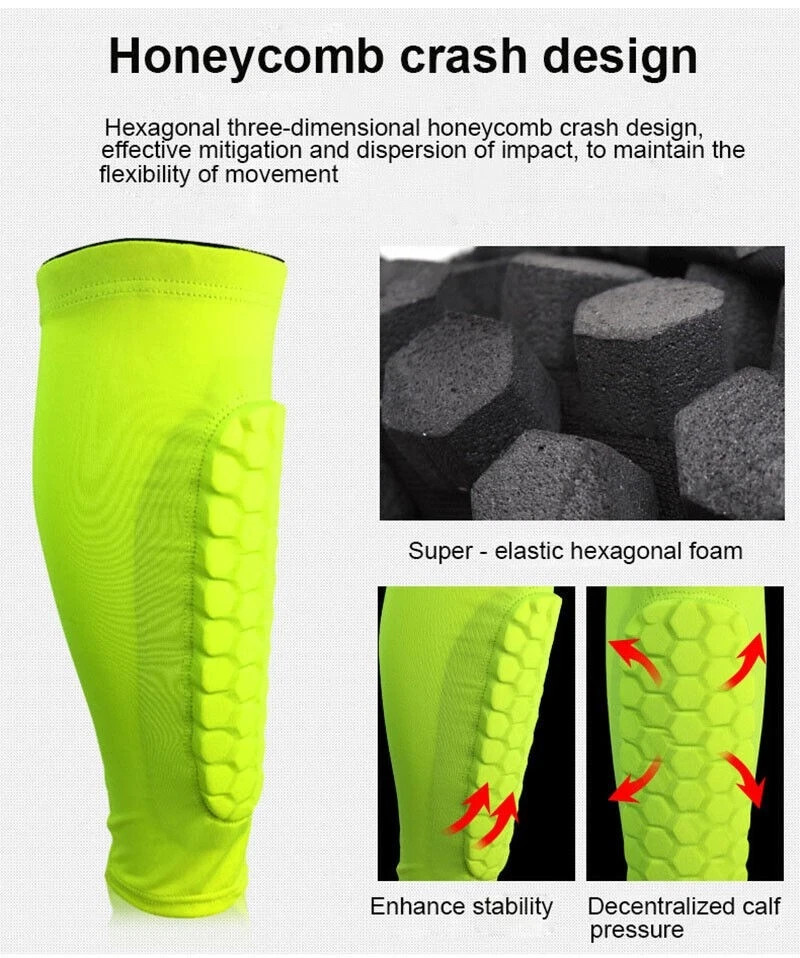 1 Pair Knee Pads Honeycomb Knee Brace Leg Sleeve Calf Compression Knee Suppor