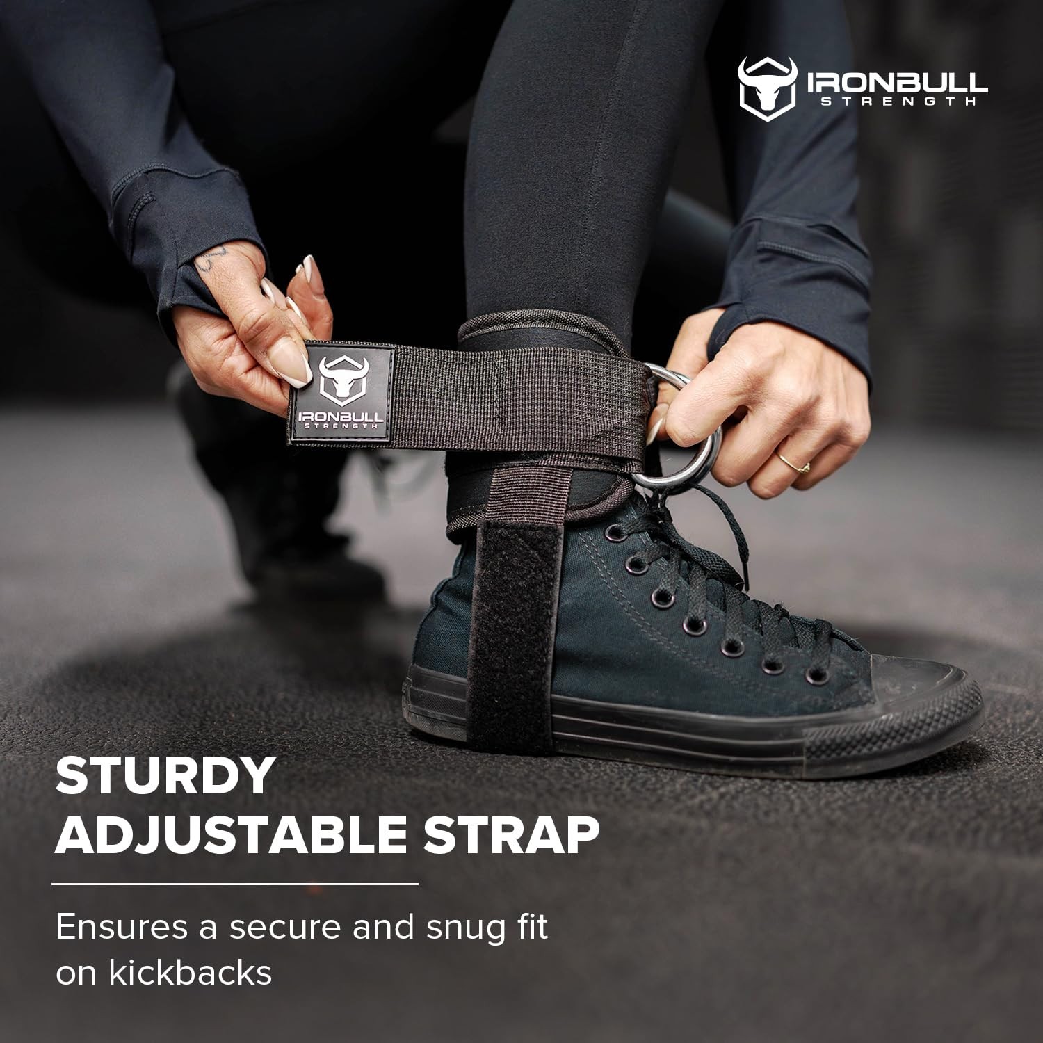 Ankle Strap for Cable Machines & Resistance Bands – Leg Extensions, Kickbacks, H