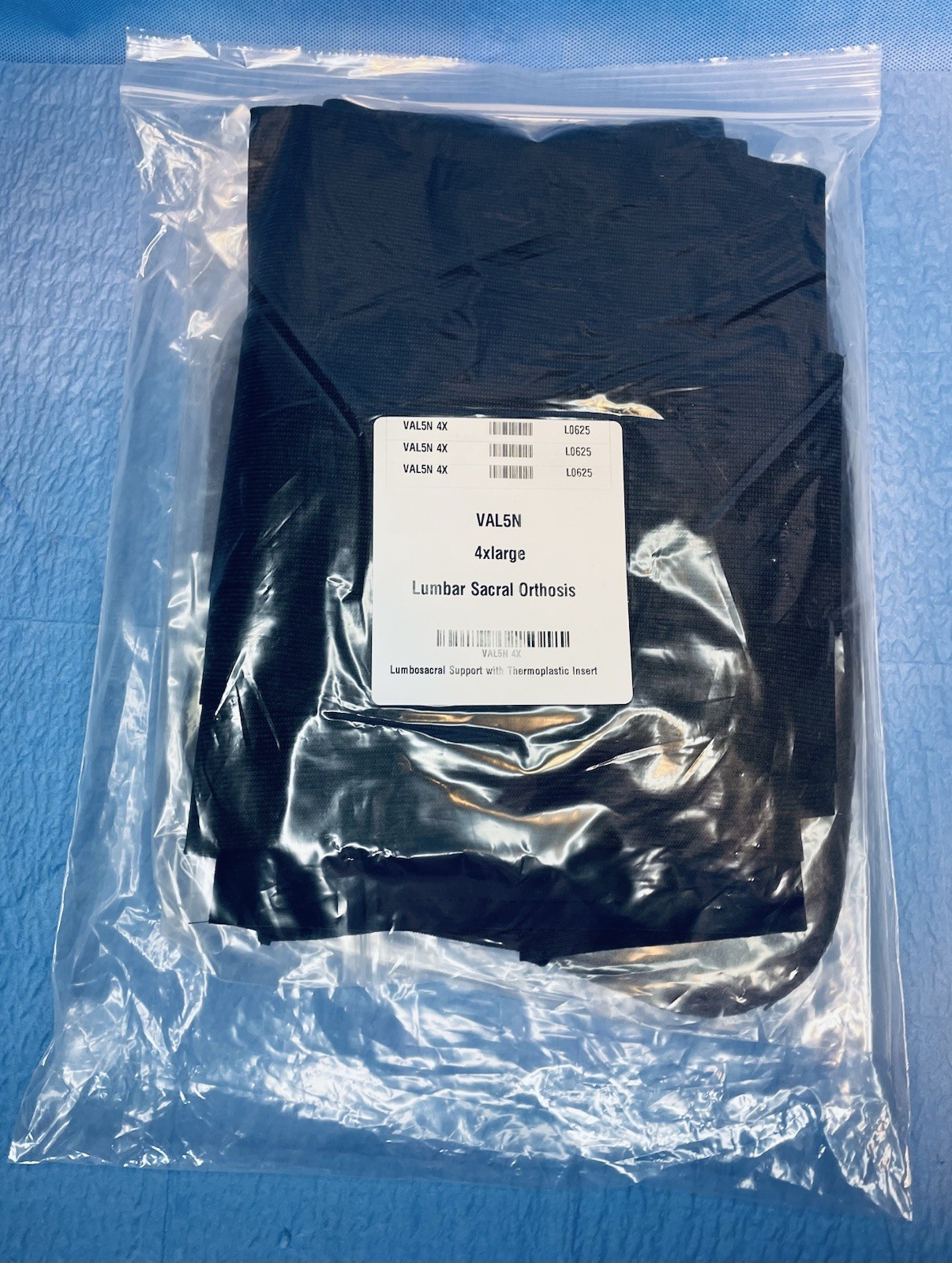 New Options Sports Lumbar Sacral Orthosis 4Xlarge, lot of 29 Ref VAL5N 4X