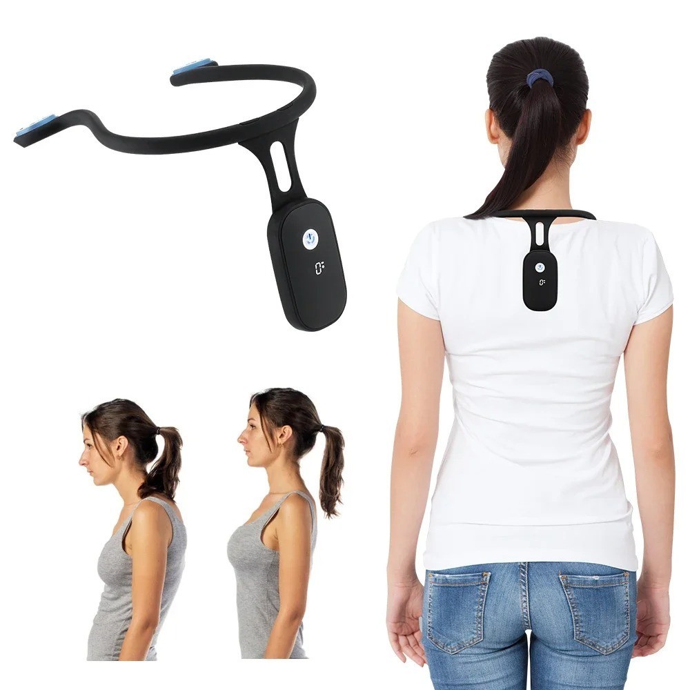 Smart Posture Corrector Device Back Neck Trainer Vibrating Reminder