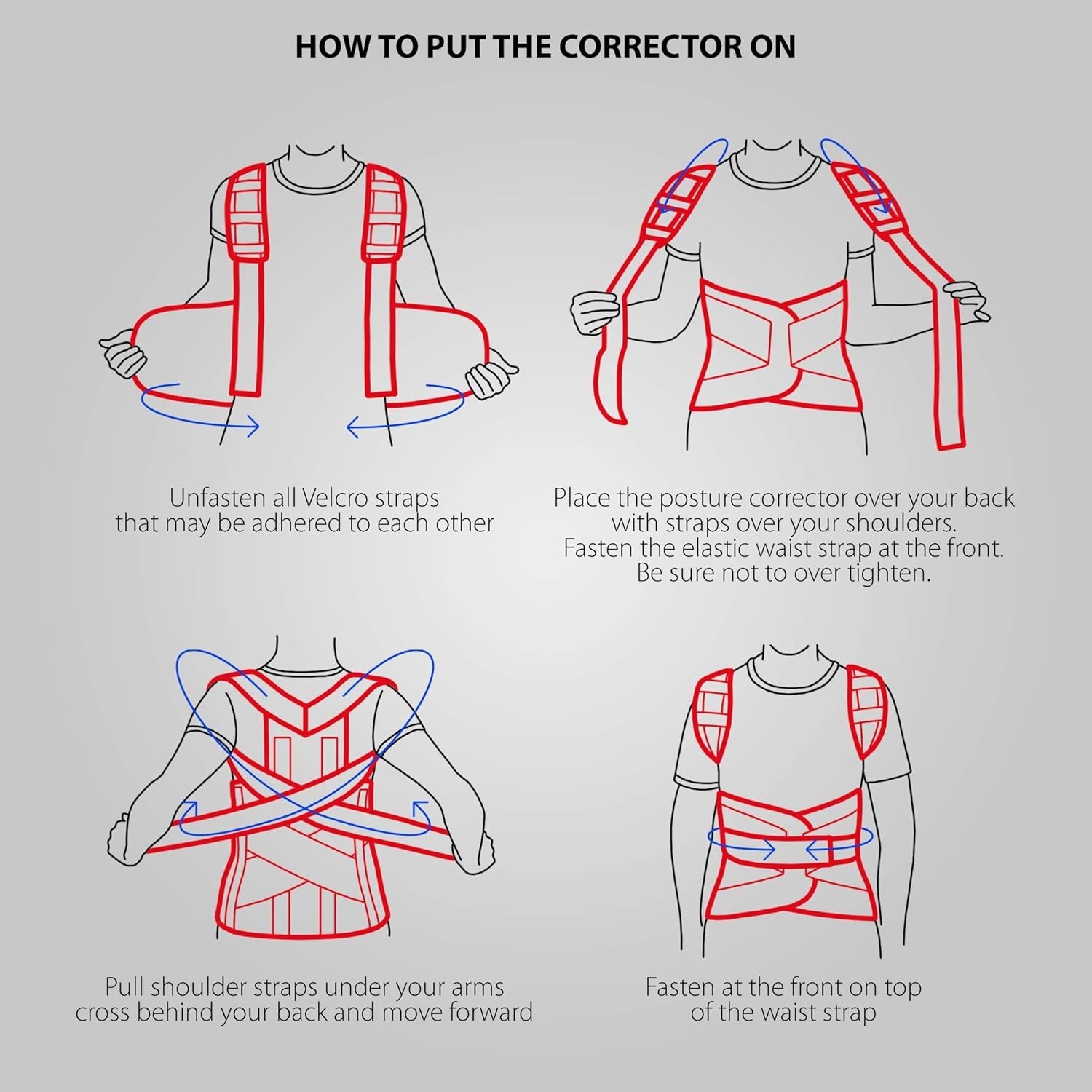 TLSO Full Back Support Brace with Dorso-Lumbar Pad Lightweight