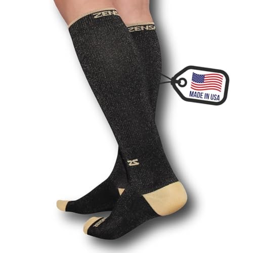 Copper Compression Socks Medium Black