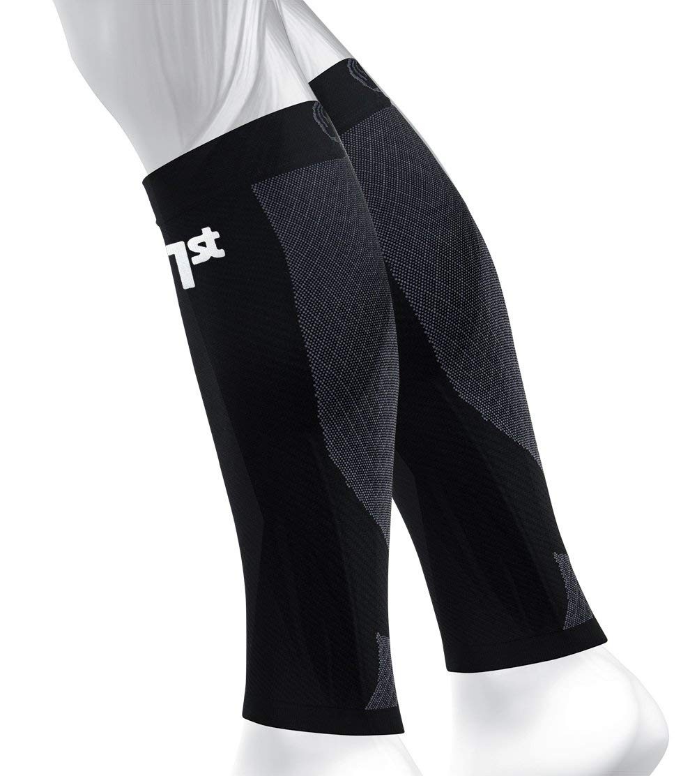 OS1st CS6 Medium Black Calf Compression Sleeves for Pain Cramping Relief