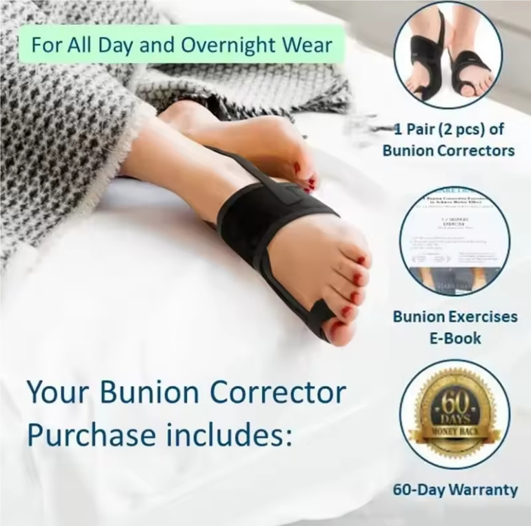 New Bunion Corrector Big Toe Straightener Brace Hallux Valgus Pain Relief Splint