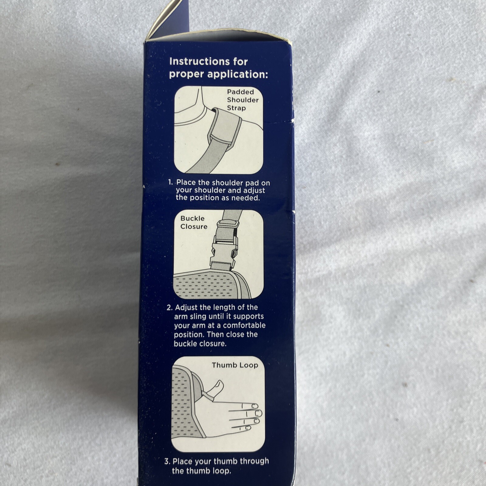 Arm Sling w/ Thumb Loop 1 Size Left or Right Shoulder, Antimicrobial, Walgreens