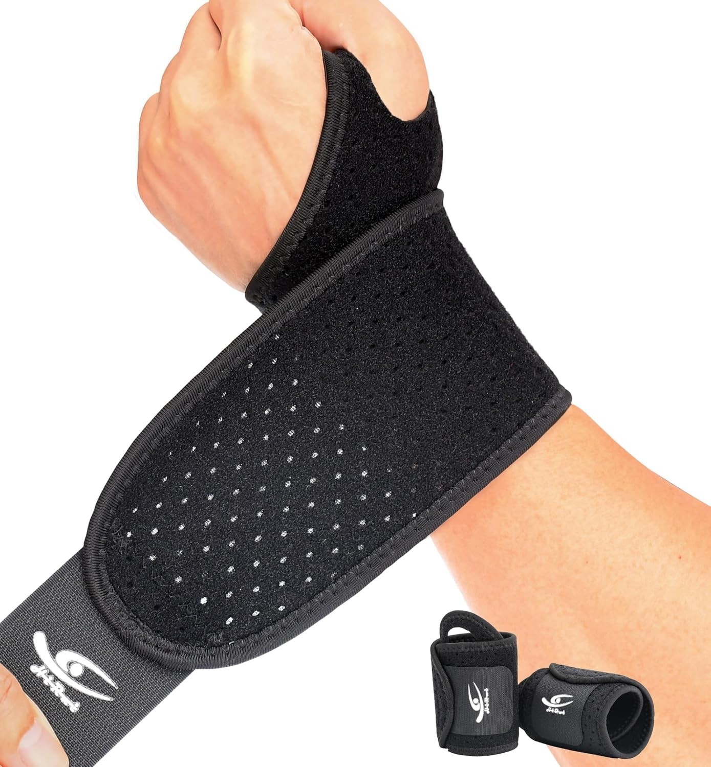 Breathable Wrist Brace (2 Pack) for Relieve Wrist Pain from Carpal Tunnel , Arth