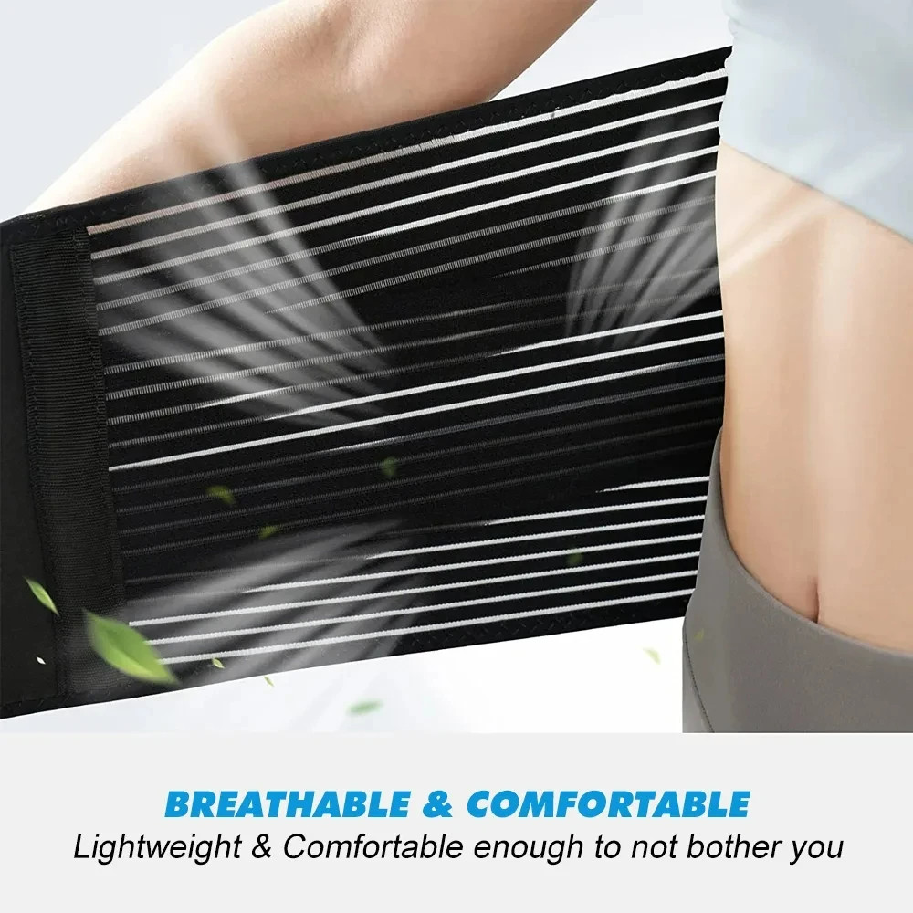 Adjustable Lumbar Support Belt for Lower Back Relief Waist Brace for Men & Women