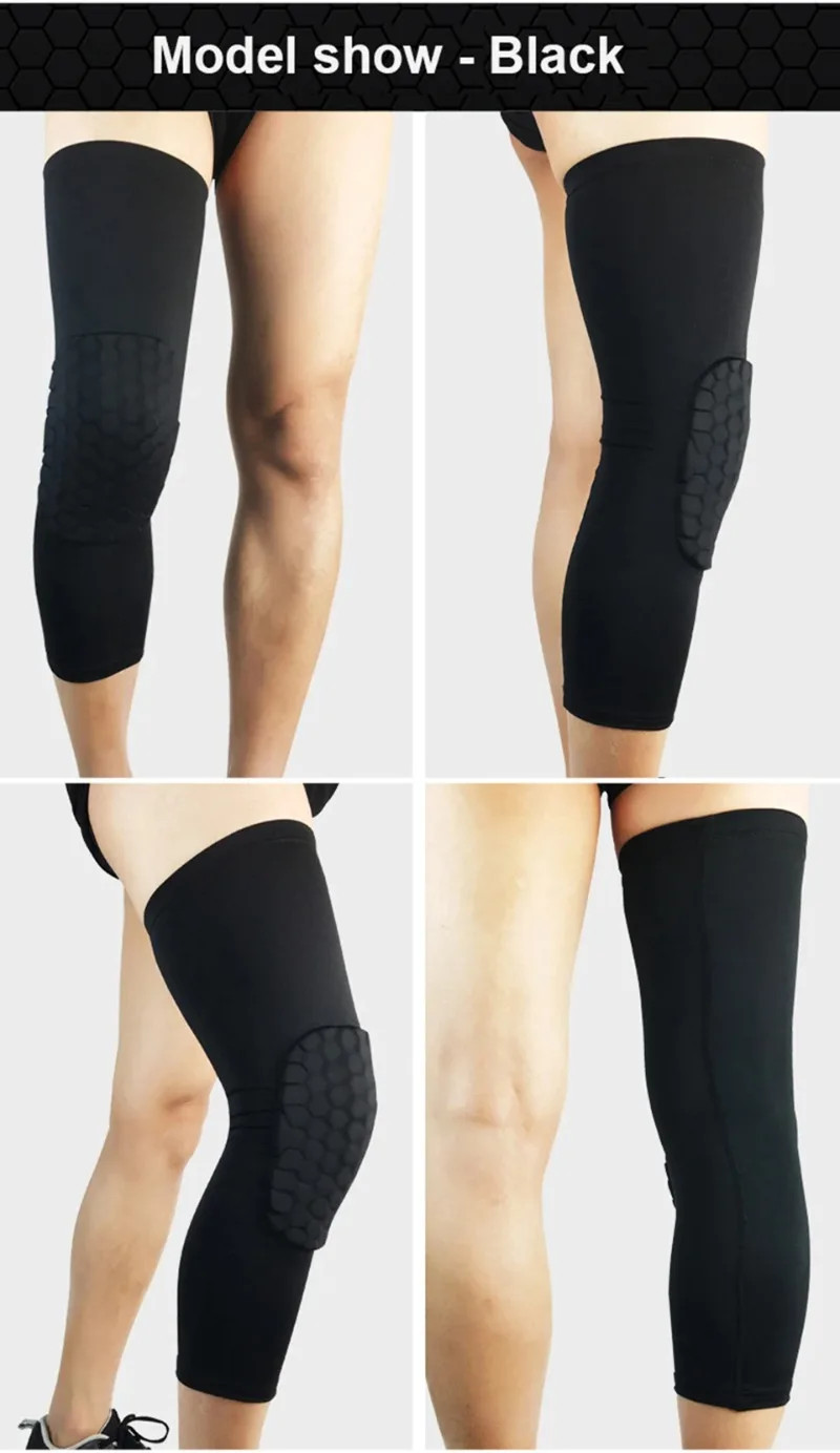 1PC Sports Knee Support Compression Brace, Adjustable Knee Pad for Volleyball, B