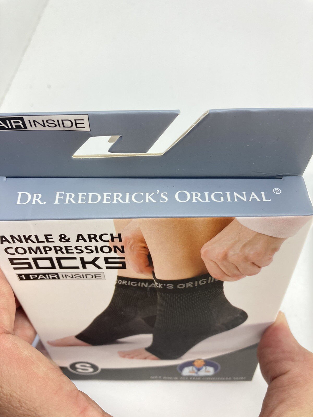 Dr. Fredericks Original Size S Ankle & Arch Compression Socks 2 Pairs Free Ship