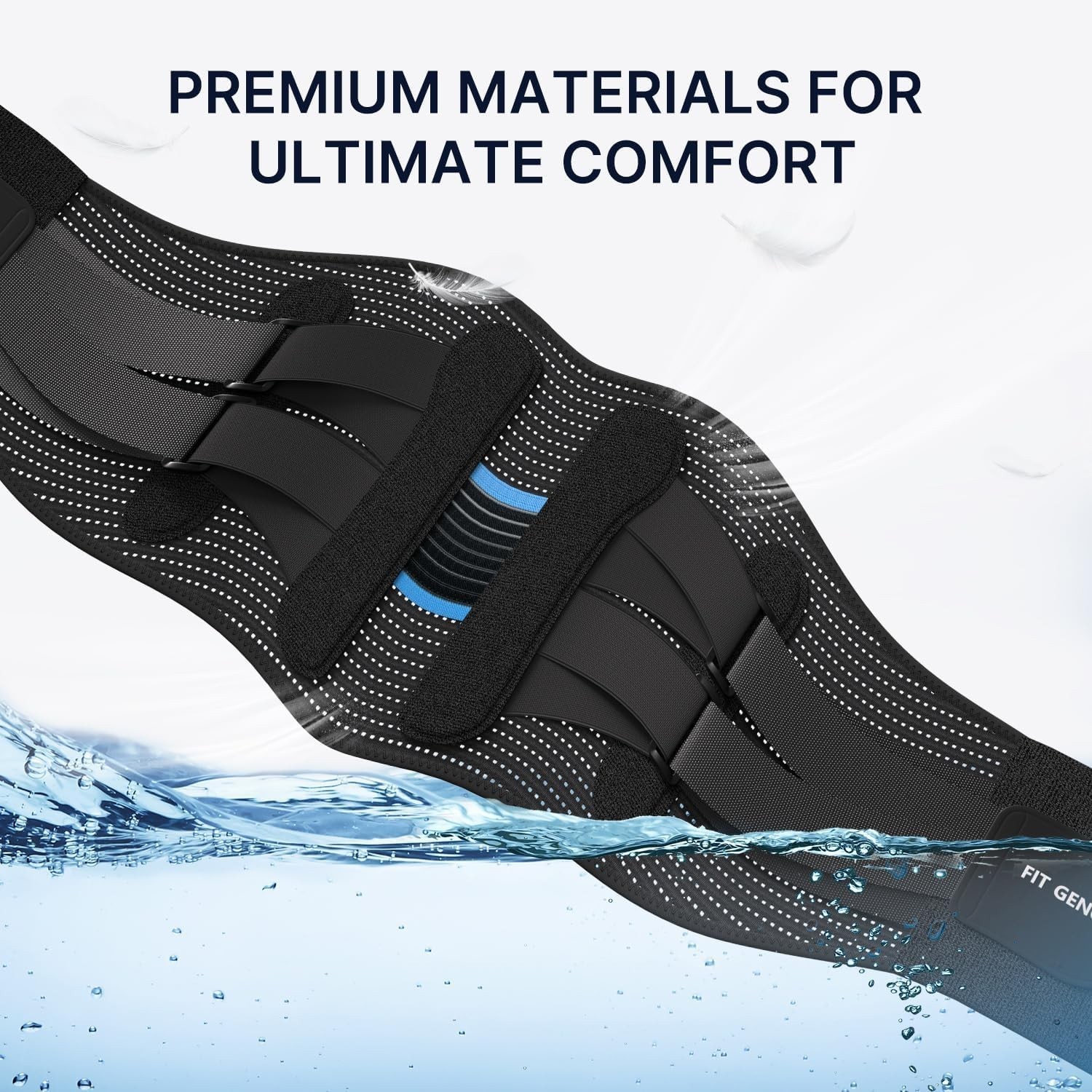 Fit Geno Back Brace for Lower Back Pain Men & Women: Adjustable Lumbar Suppor…