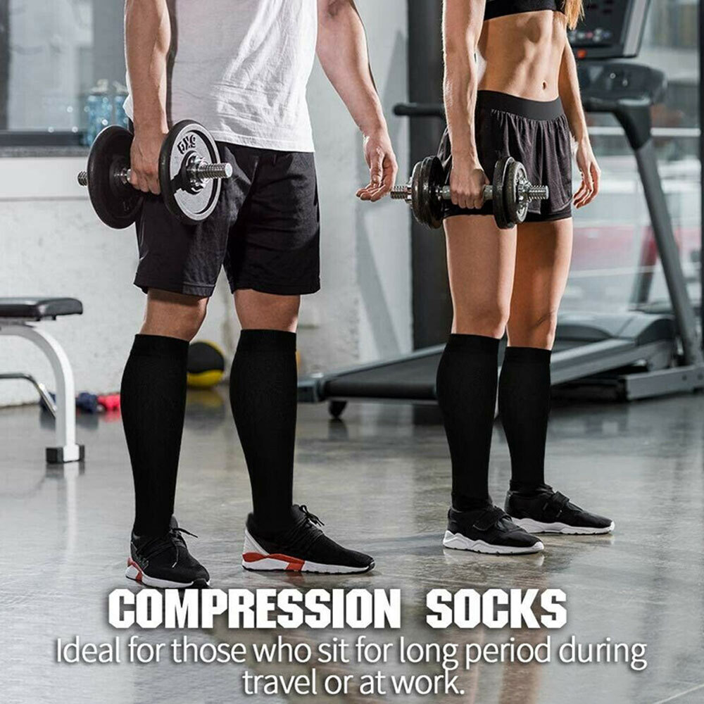 3x Ankle Brace Support Compression Socks Full Toe Plantar Fasciitis Pain Relief