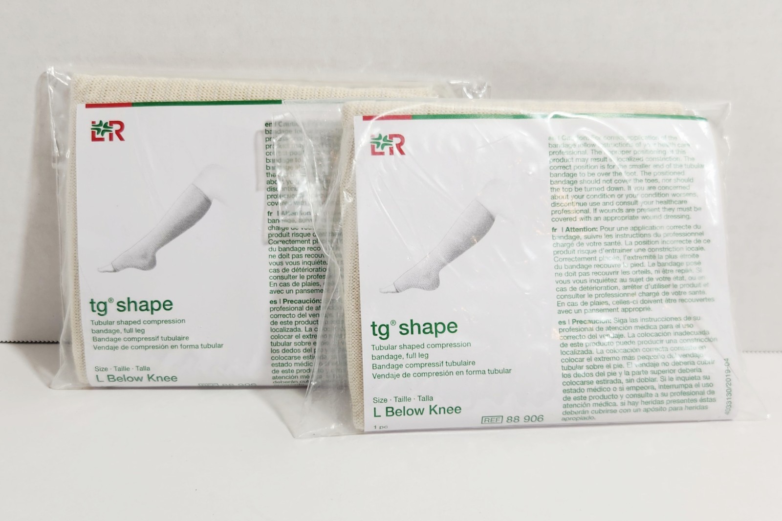 NIP TG Shape Tubular Shaped Compression Bandage Size L Below Knee Lot Of 2