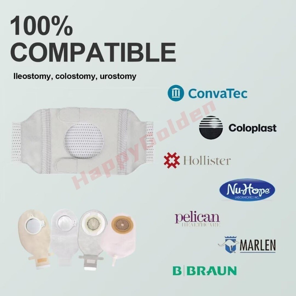 Abdominal Ostomy Belt Adjustable Stoma Support Portable Ileostomy Colostomy Belt