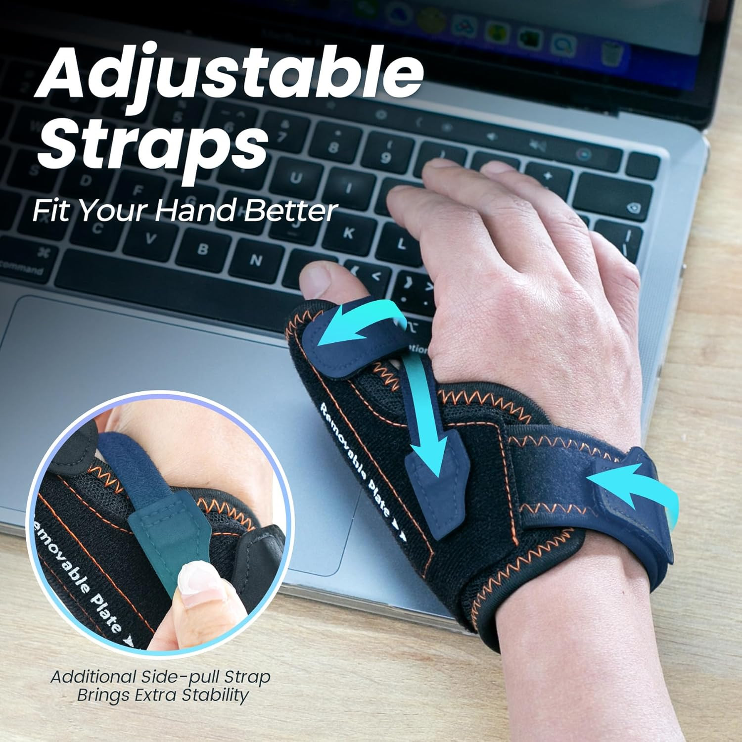 Thumb Brace, New 2 in 1 Thumb Spica Splint Right & Left Hand (M/L) | 3 Level Sta