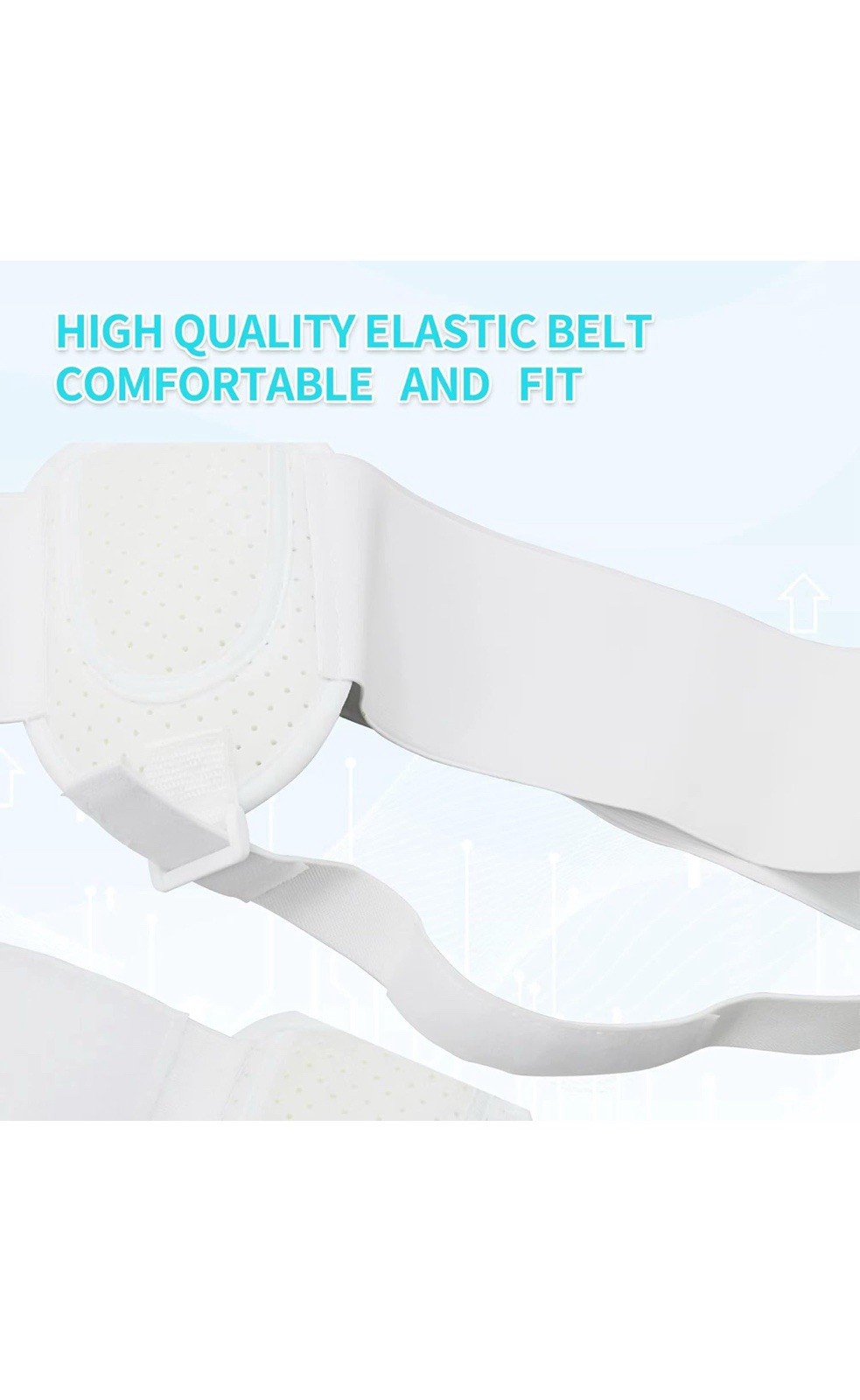 Male Hernia Belt Breathable Comfortable Post Surgery Men Size Large