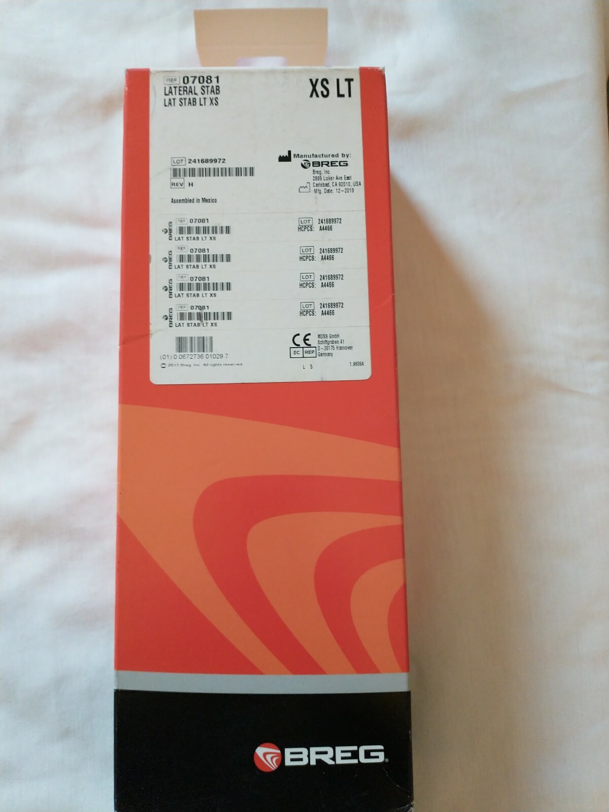 Breg Lateral Stabilizer with Hinge Soft Knee Brace xs left