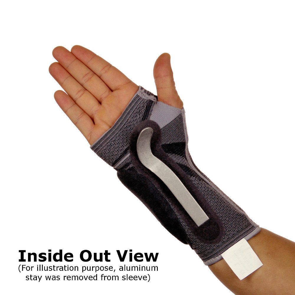 Centron Breathable Active Elastic Wrist Support With Gel Pad & Aluminum Stays
