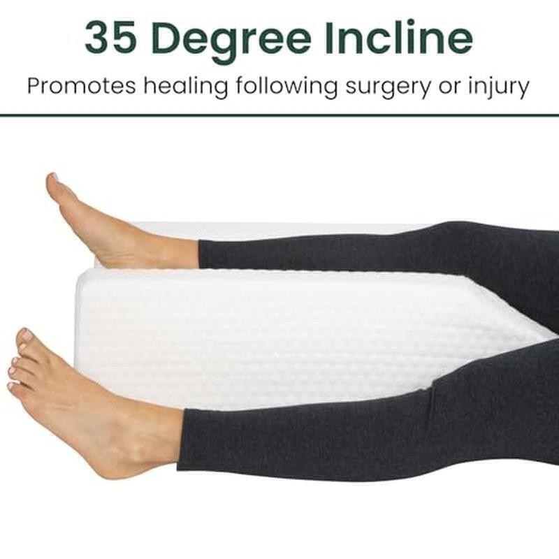 Leg Elevation Wedge Pillow Swelling Pain Relief Post Surgery Comfortable Support