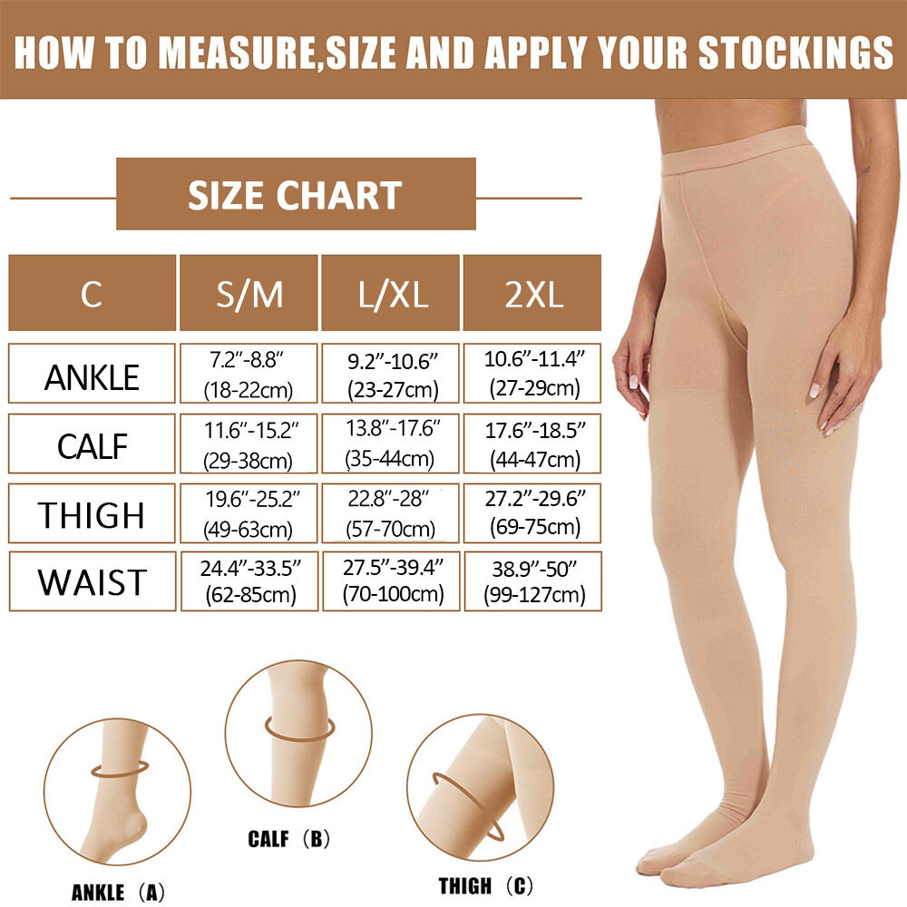 Compression Pantyhose 20-30 mmHg Women Men’s Medical Stockings Varicose Hosiery