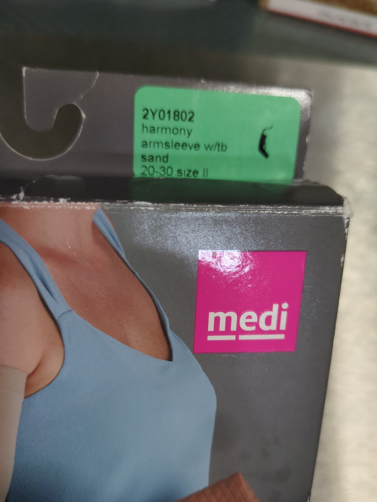 Mediven Harmony Compression SAND ARMSLEEVE Topband 20-30 mmHg Sz II 2Y01892 #97