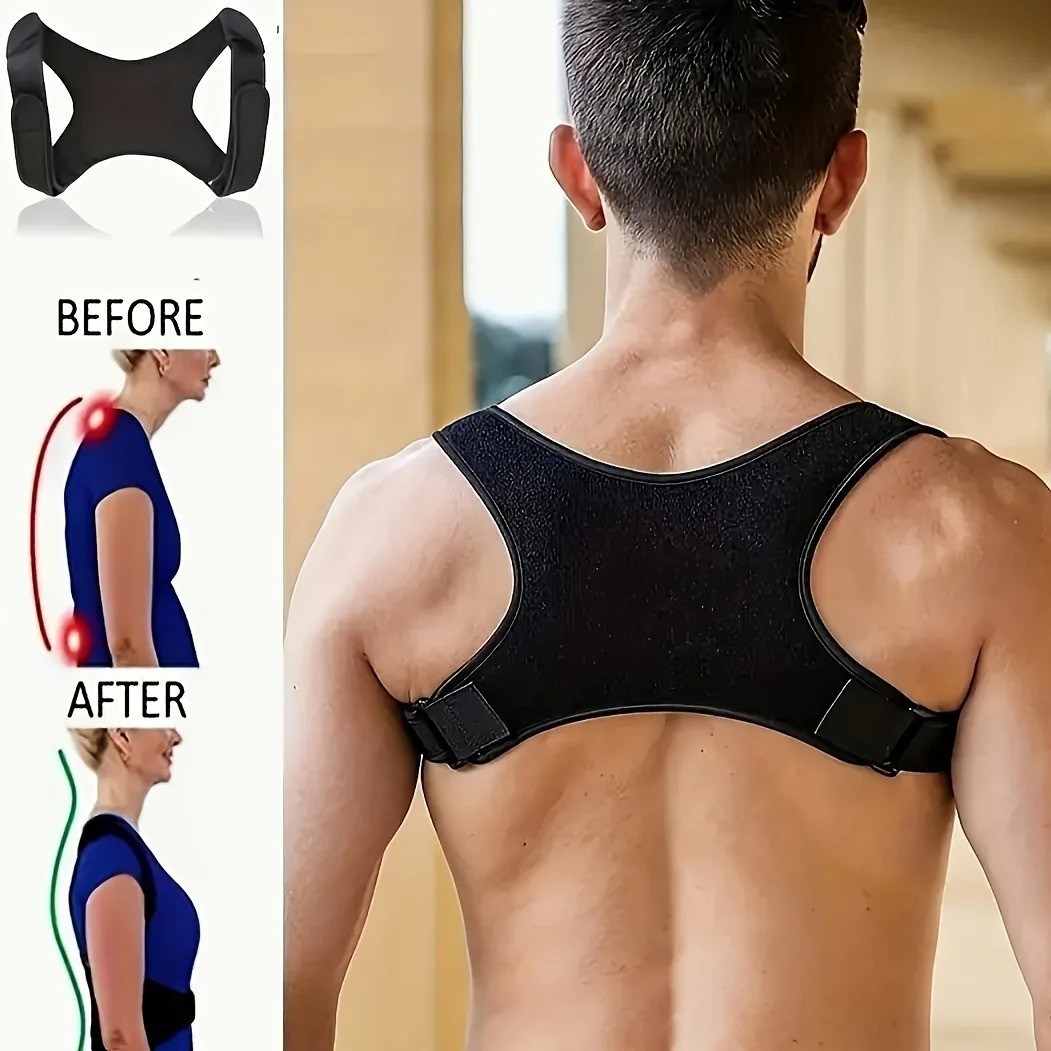 Adjustable Posture Corrector Back Shoulder Support Correct Brace Belt Men Women