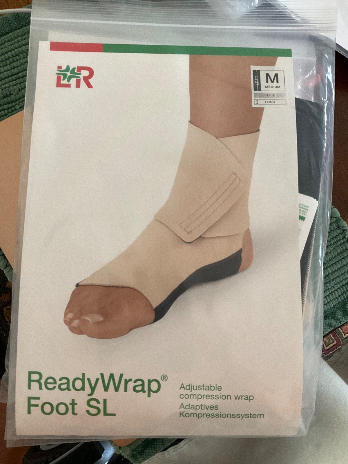 L&R Solaris Ready Wrap Foot SL LEFT Compression – Medium med m – Long