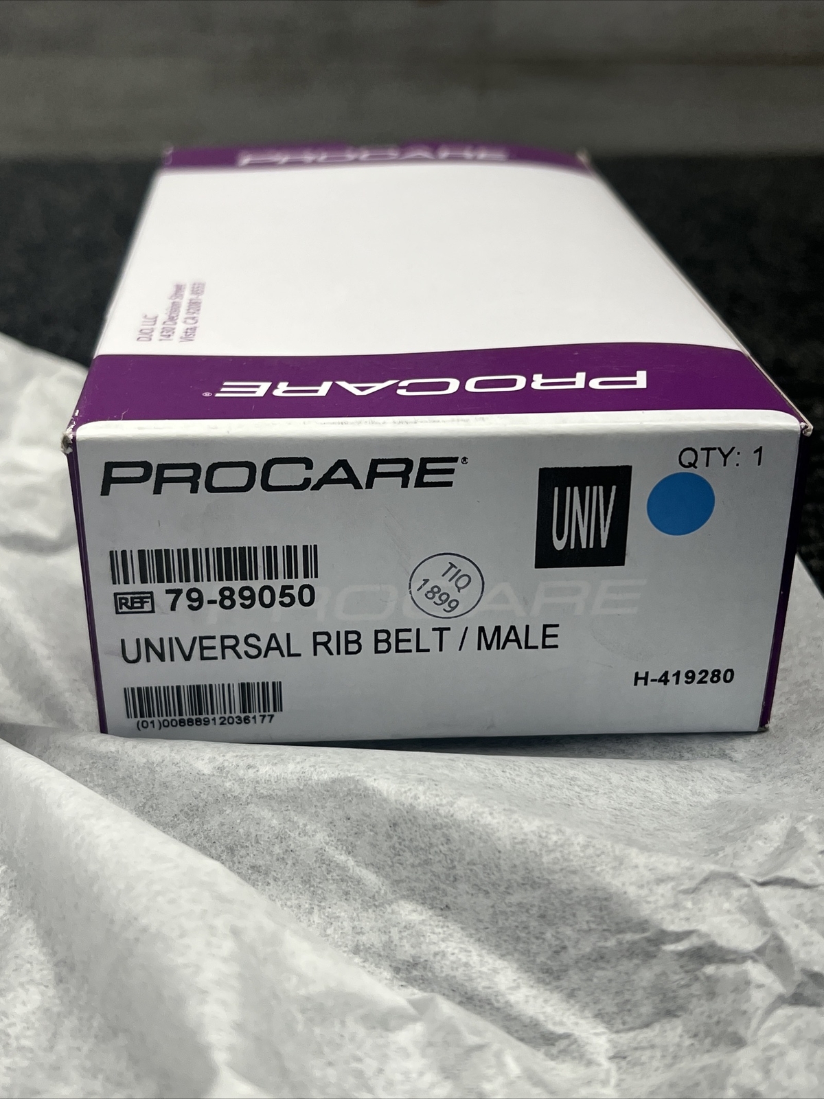 New Procare Universal Rib Belt Male 79-89050