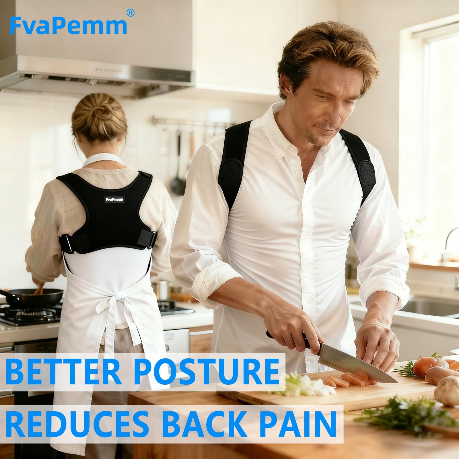 Large/X-Large, Black, Copper Infused Posture Corrector for Women Men(Pack of 1)