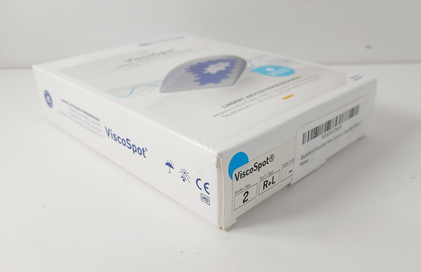Bauerfeind ViscoSpot Premium Viscoelastic Silicone Heel Support Cushions SIZE 2