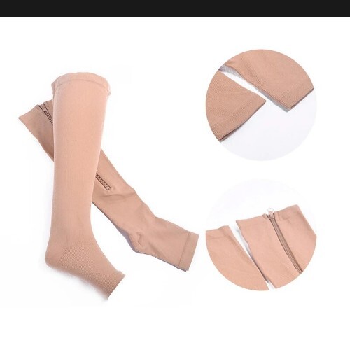 CALZE A COMPRESSIONE MEDICHE AL GINOCCHIO UNISEX UOMO DONNA CON O SENZA CERNIERA