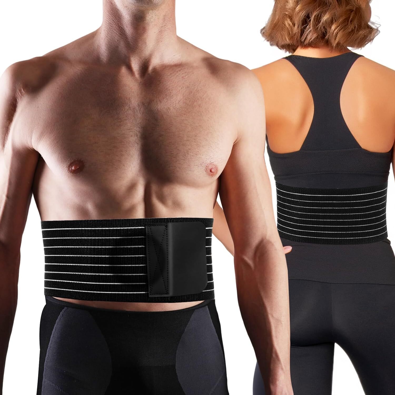 Unisex Umbilical Hernia Belt Abdomen Support Binder Compression Belly Button BHM
